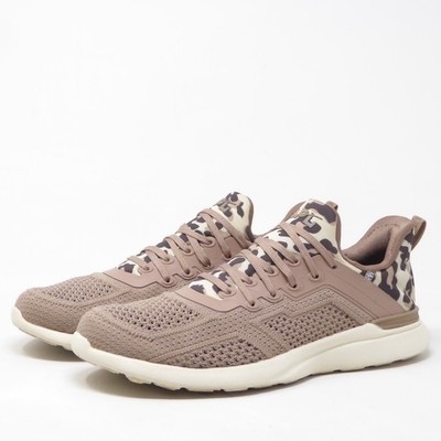 APL Womens TechLoom Tracer Mauve Pink Leopard Print Sneakers Shoes Size 7.5