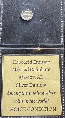 Habbari Emirat Abbasiden Kalifat 854-1011 n. Chr. Silber Damma kleinste Silbermünze - Bild 11 von 12
