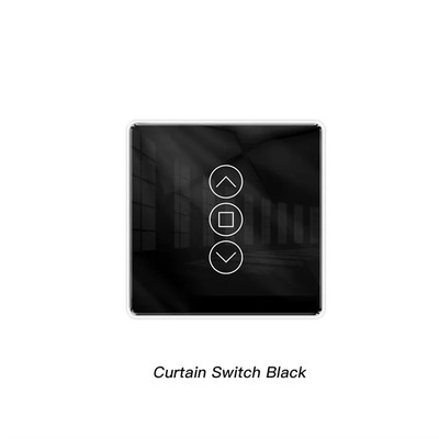 Wifi Smart 2.5D Arc Glass Touch Panel Curtain Switch for Roller Blinds Shutters 