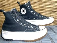 CONVERSE® Run Star Hike High Top Black & White Sneakers Unisex Size 11