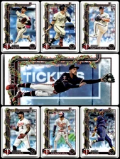2025 Topps Holiday Minnesota Twins Complete Team Set / Lot - All 7 Cards