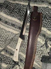 handcrafted large bowie-style or fighter knife