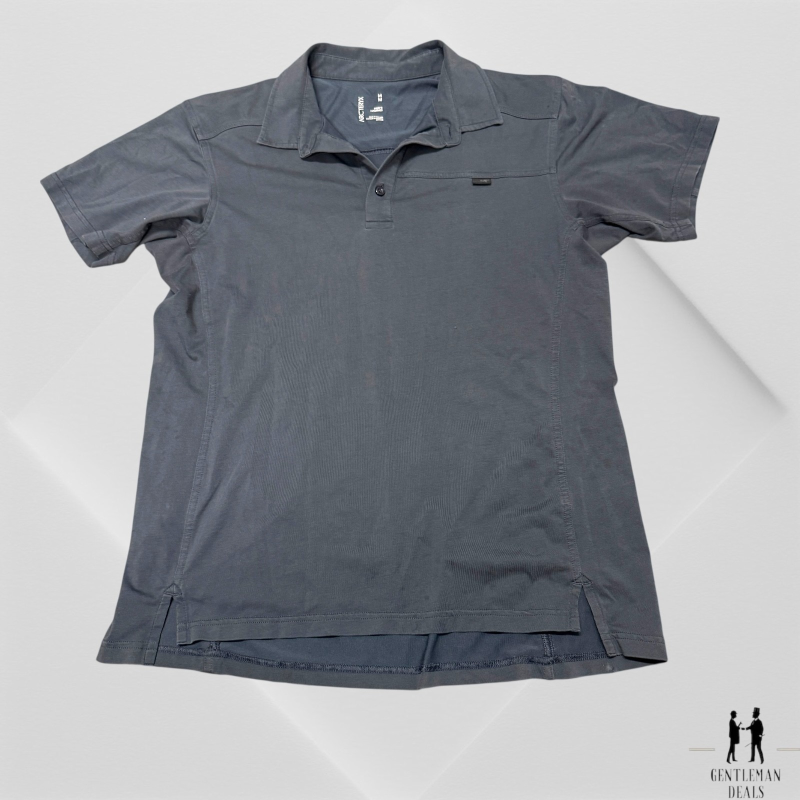 Arc'teryx Men's Captive SS Polo Shirt Blue Stretch Short Sleeve Gorpcore M 20x29 thumbnail 8
