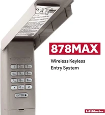  LiftMaster 878MAX Keypad – Wireless Keyless Garage Entry System