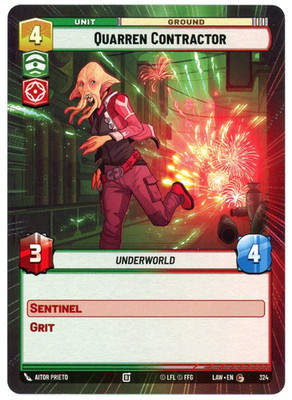 Quarren Contractor (Hyperspace) - 324 - A Lawless Time LAW - SWU - NM/M