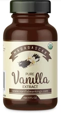 Organic Vanilla Extract 4oz – Bourbon Madagascar Vanilla Beans - Baking & Desert