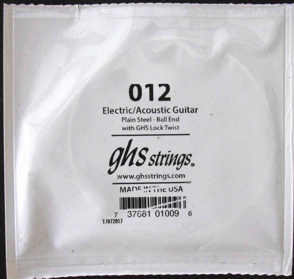 GHS Single String Electric Guitar String 012
