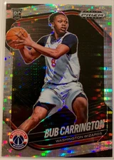 2024-25 Prizm Black Bub Carrington RC Pulsar Prizm Rookie #92 Wizards