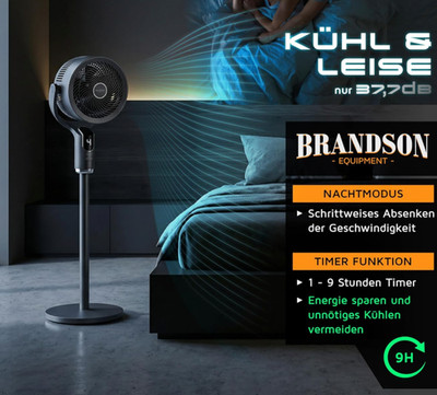 Standventilator Brandson*Fernbedienung*Schlafmodus*Neu*OVP