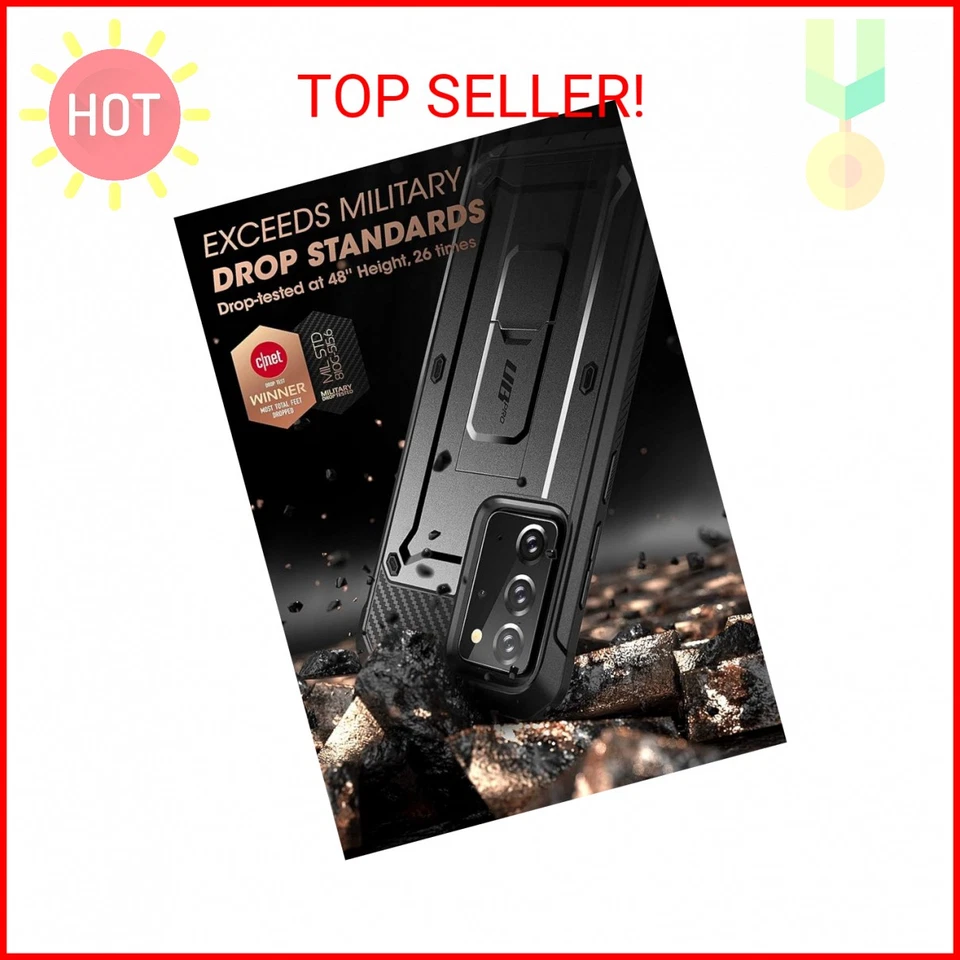 SUPCASE для Samsung Galaxy Note 20 чехол с подставкой (Unicorn Beetle Pro), [построен- - Изображение 2 из 2