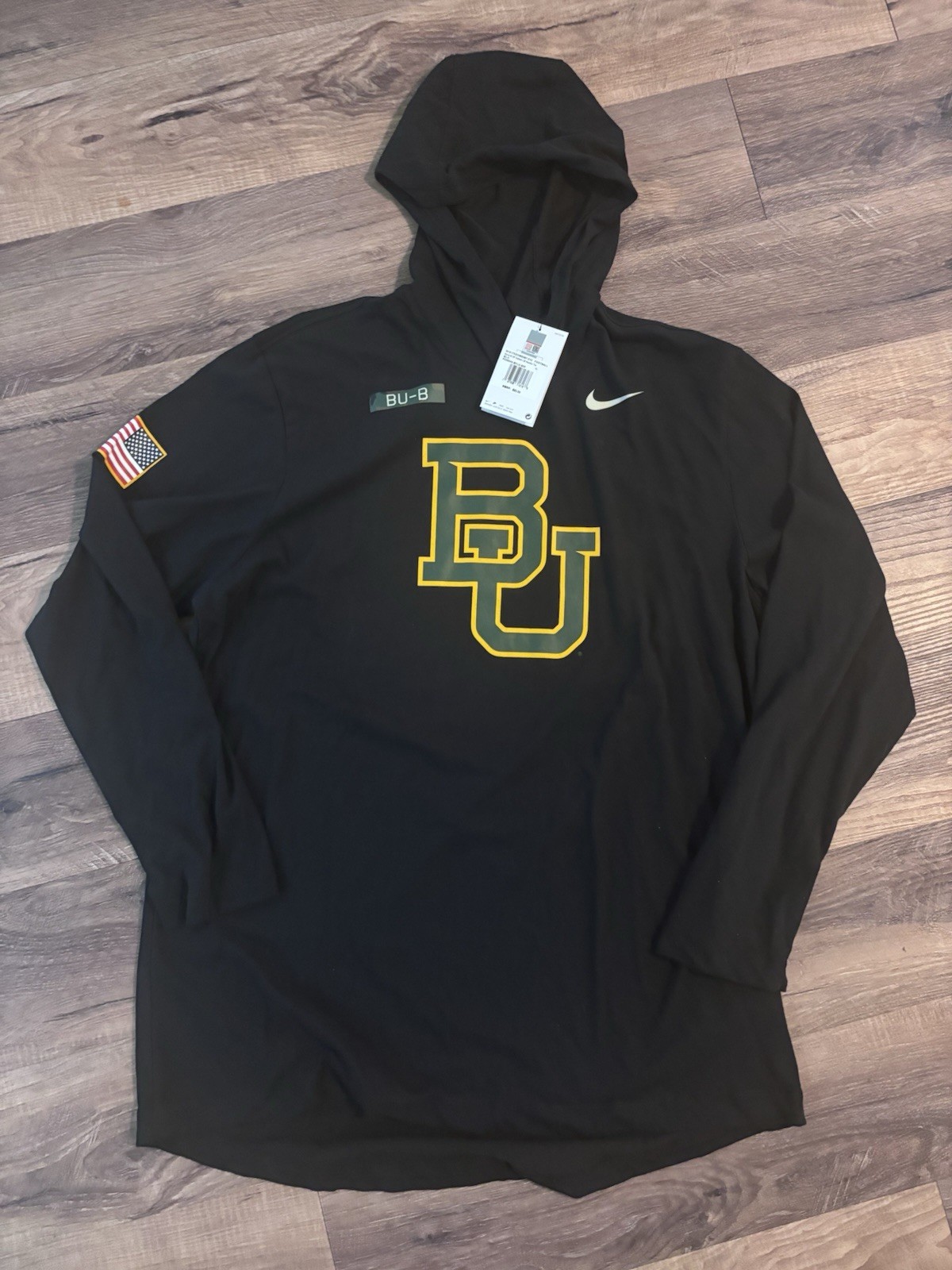 SACAI X NIKE Felpa con cappuccio Nike Team Issued Baylor Bears Basketball USA taglia XL