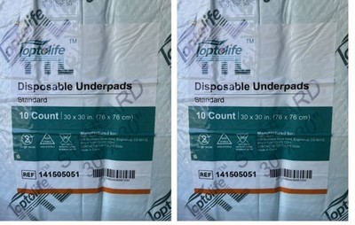 TopToLife Underpads 30''X30'' Standard Matress Disposable advanced absorbent Lot