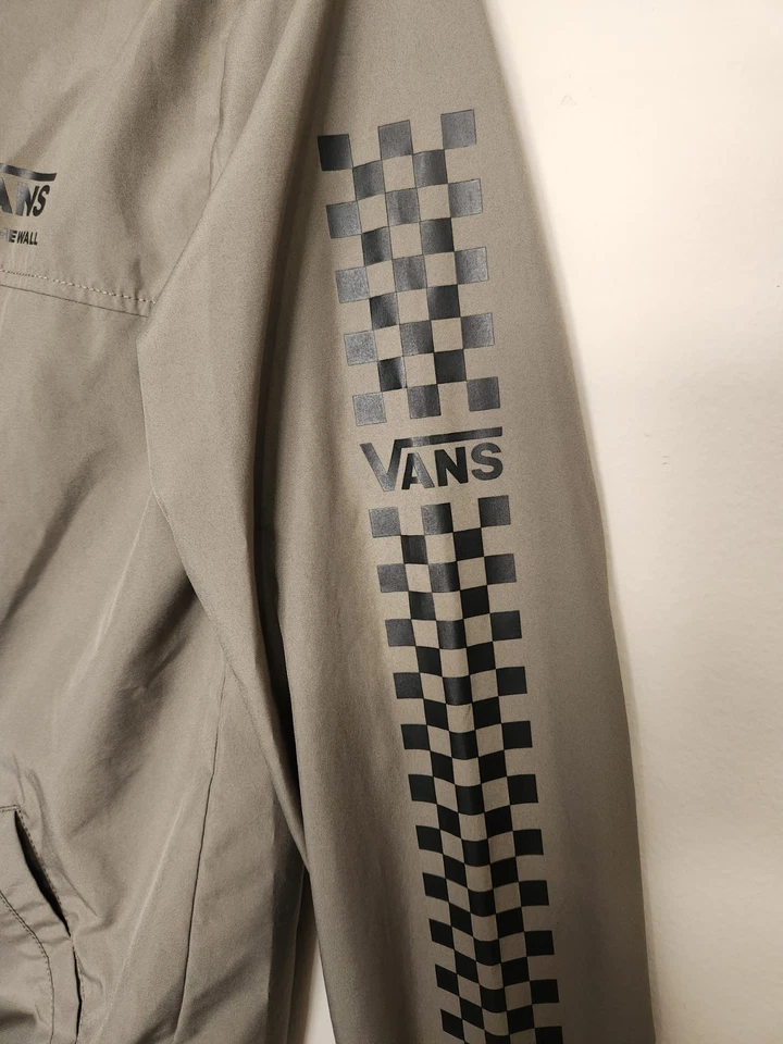 Chaqueta con Capucha VANS Verde Salvia a Cuadros Cremallera Talla XS Unisex Foto 4 de 4