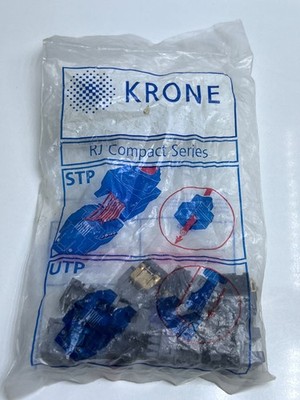 (1 Pack = 8 Pcs) Krone Cat.5e RJK HK RJ45 UTP-BK-568AB 6540 2 113-01