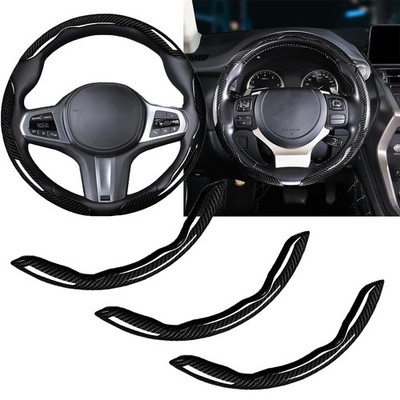 For BMW 3pcs Carbon Fiber Car Steering Wheel Booster Cover Non-Slip Accessories