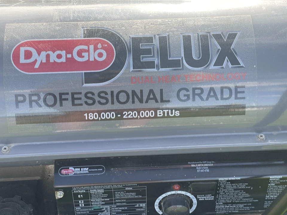 Dyna-Glo Deluxe Diesel Forced Air Heater 180 to 220K BTU. - Image 2 of 4