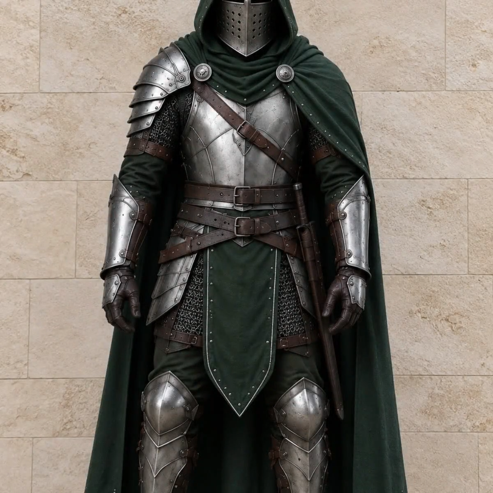Medieval Knight Armor Handmade Set Full Body Plate Armor Gothic Helmet ...