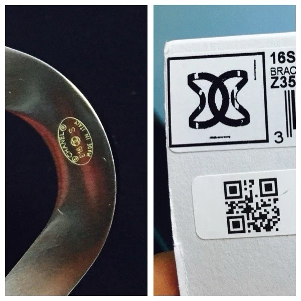 Nuevo brazalete Chanel Cc Logo en caja 100 % auténtico en caja con etiquetas Foto 4 de 4