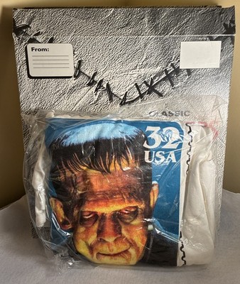 Frankenstein Monster USPS Stamp Boris Karloff 1997 Shirt L/XL Brand New Sealed