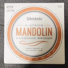 D'Addario Mandolin Strings Phosphor Bronze EJ74 Medium Gauge 11-40, 8-String set