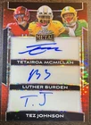 2025 LEAF METAL FB /3 TRIPLE AUTO RC TETAIROA MCMILLAN LUTHER BURDEN TEZ JOHNSON