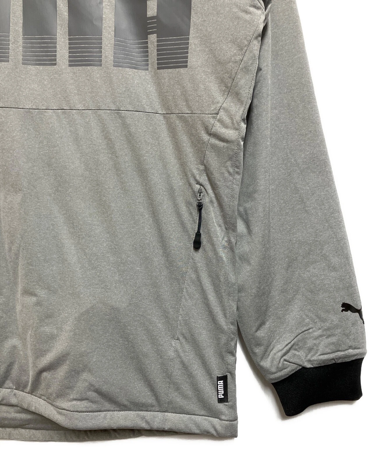 PUMA Quilted Padded Jacket Men's Size XL Light Gray New - product detail image 6