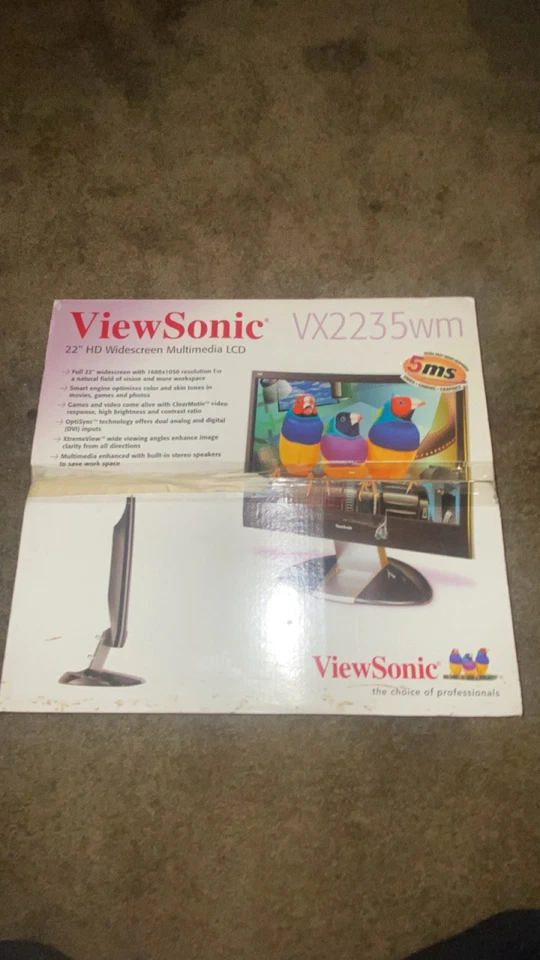 Tested ViewSonic XSeries VX2235WM 22"  1680x1050 5 ms D-Sub LCD Monitor F/S - Image 4 of 4