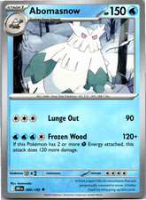 Abomasnow Uncommon SV10: Destined Rivals 060/182 NM