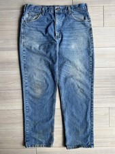 Carhartt B16 Relaxed Fit Blue Mudwash 5-Pocket Denim Jeans Size 38x32 FITS 37 