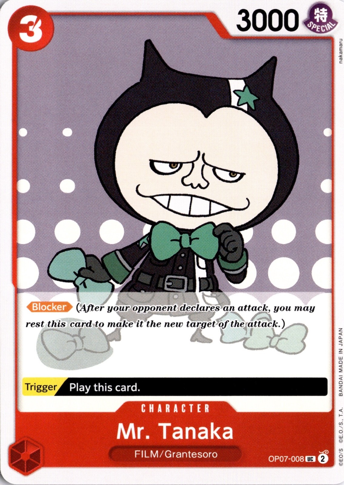 Mr. Tanaka UC 500 Years in the Future OP07-008 One Piece TCG