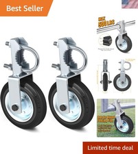 Gate Wheel for Metal Swing Gate with 1-5/8" Thru 2" Gate Frames, Gate Support...