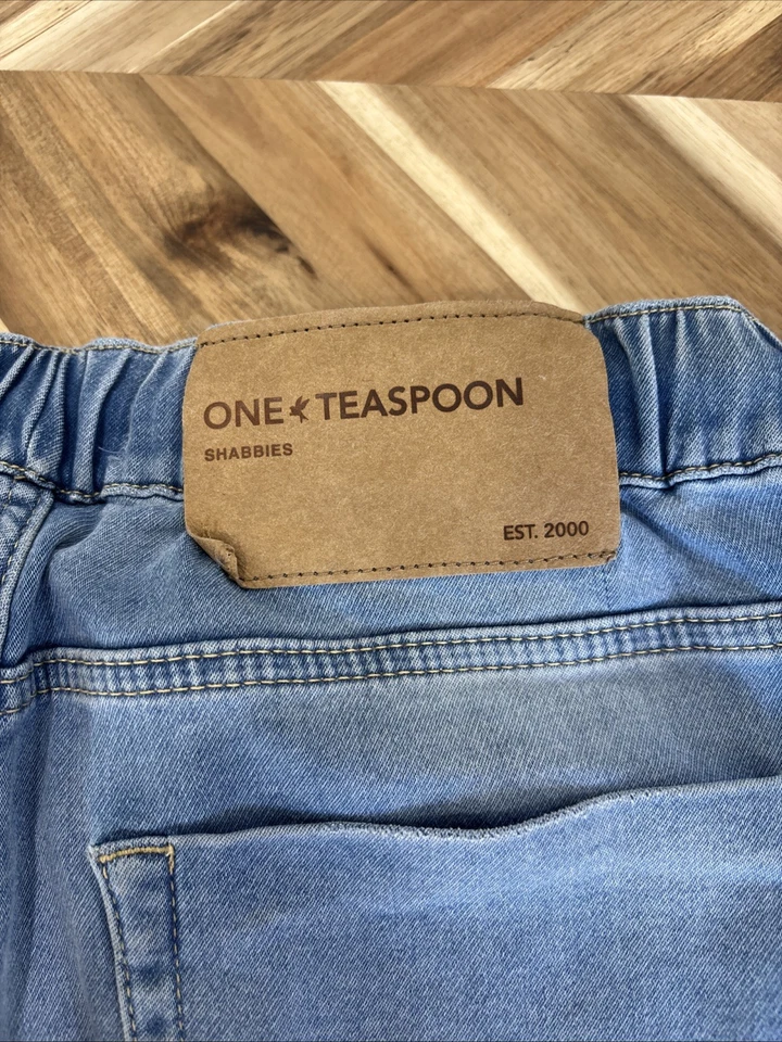 Pantalones de mezclilla Shabbies One Teaspoon para mujer pequeños con cordón Foto 4 de 4