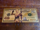 💫 C-3PO Star Wars Droid $100 24kt Gold Foil Plated Banknote — photo 1