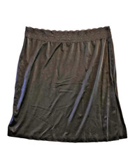 VASSARETTE Stretch Lace Trim Nylon 24  Black Half Slip 11873 Size 2XL