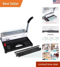 21-Hole, 450 Sheets, Comb s with 1 Box Comb Bindings Spines, Comb Binder for ...