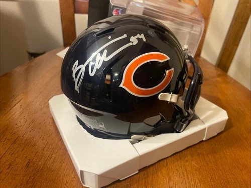 Brian Urlacher Autograph Mini Helmet Chicago Bears Auto Authentic Signed