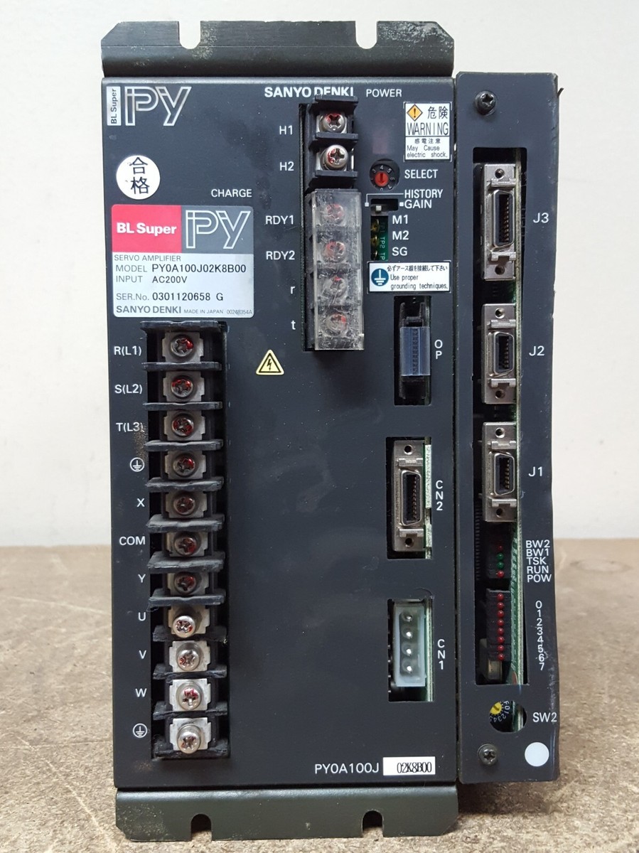 Sanyo Denki PY0A100J PY Series BL Super Servo Amplifier PY0A100J