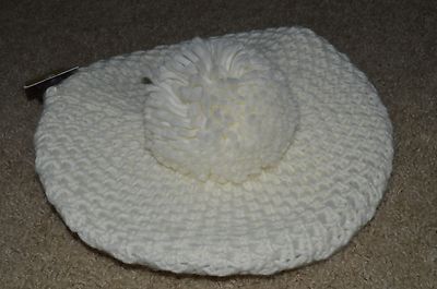 Michael Kors Womens Cream Cable Knit Logo Brim Cap Hat New Michael Kors | Accessories | Michael Kors Cream Logo Cable  main image 3