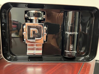 PHANTOM by PACO RABANNE MEN 2 PIECES SET :3.4 EDT Spray + 5.1 oz Deodorant Spray