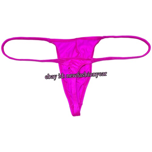 Sexy Men's Thong Ice Silk G-String Underwear Mini Bikini Briefs Jockstrap Tangas - Picture 19 of 56