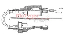 METZGER 11.2552 Seilzug, Kupplungsbetätigung für OPEL