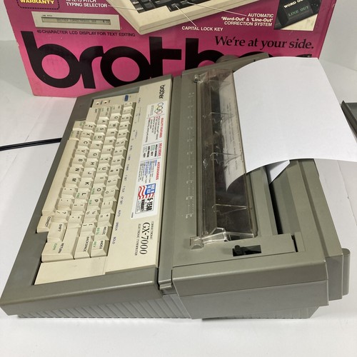 Brother GX-7000 Electronic Typewriter tested works vintage correctronic - Picture 6 of 11