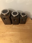 Pier 1 Ceramic Canister Set Of Three No Metal Scoops — photo 2