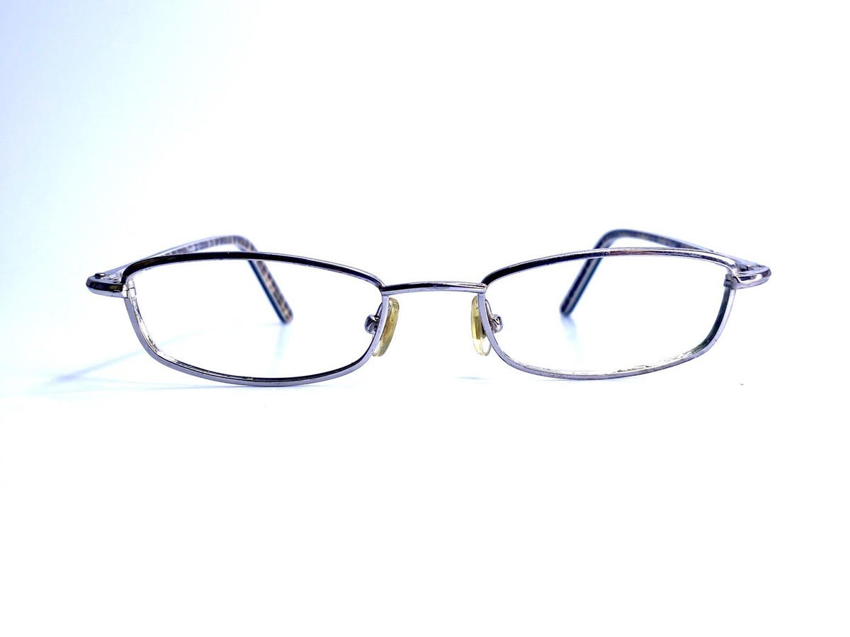 Kate Spade Silver Rectangular Glasses Black Temple Italy 