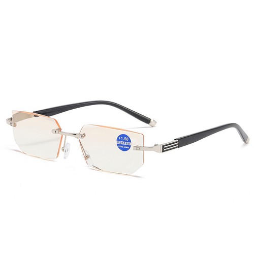 Unisex Reading Glasses Rimless Blue Light Blocking Reader Presbyopia +1.0~4.0 - Picture 12 of 14