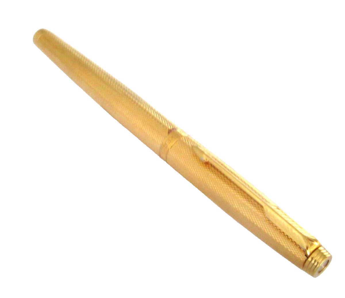 Stylo Parker 75 GT 'Grain D'orge' - Plaqué Or, Bille Ou Roller, Occasion Très Bon état