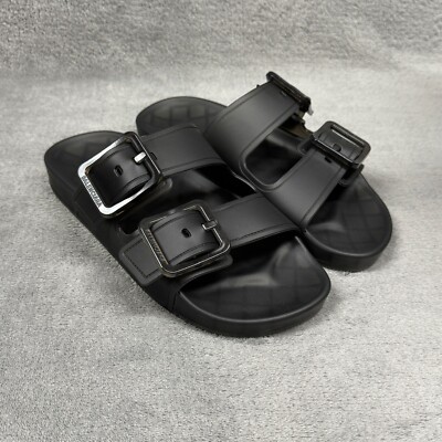 Balenciaga Mallorca Sandal Transparent Plastic Womens EU 35  Black W2DZ1-1000
