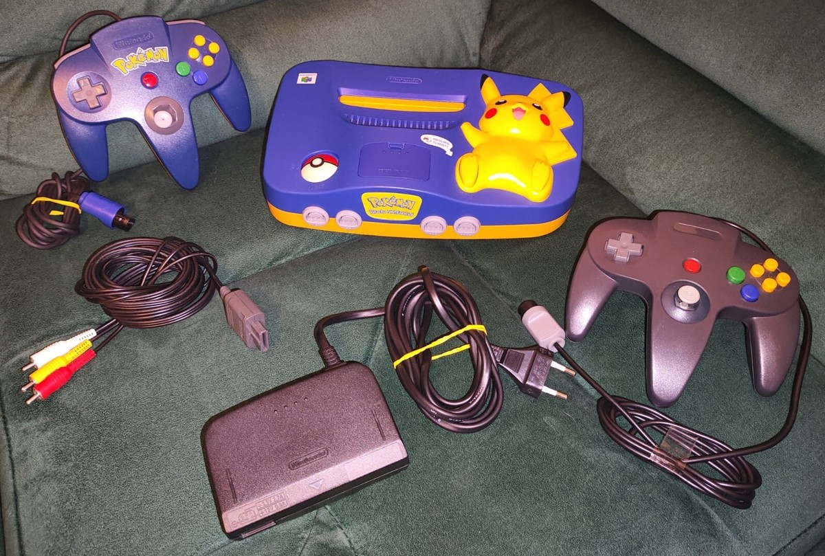 Original Nintendo 64 Pikachu Pokemon Edition EUR N64 Console