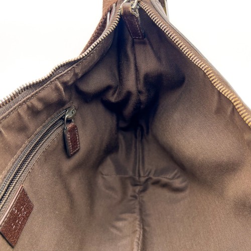 Gucci Bandolera Bolso de Hombro GG Lona 181092 Marrón Auténtico - Imagen 17 de 24