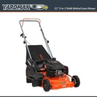 New Listing21 In. 170Cc 3-In-1 Gas Walk behind Push Lawn Mower with High Rear Wheels